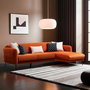 Atelier Del Sofa Sevilla Corner Right (L3+Chl) Sofá-Cama Esquinero Naranja 270 x 170 cm